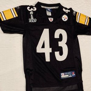 Size Youth Small Steelers Polamalu 43 Jersey